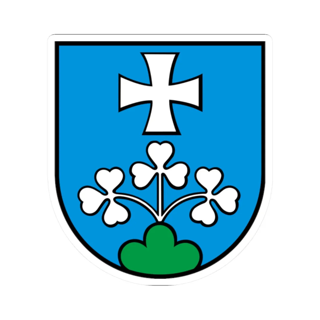 Wappen Murgenthal AG (Switzerland) (Coat of Arms) STICKER Vinyl Kiss-Cut Decal 2 Inch White - The Sticker Space