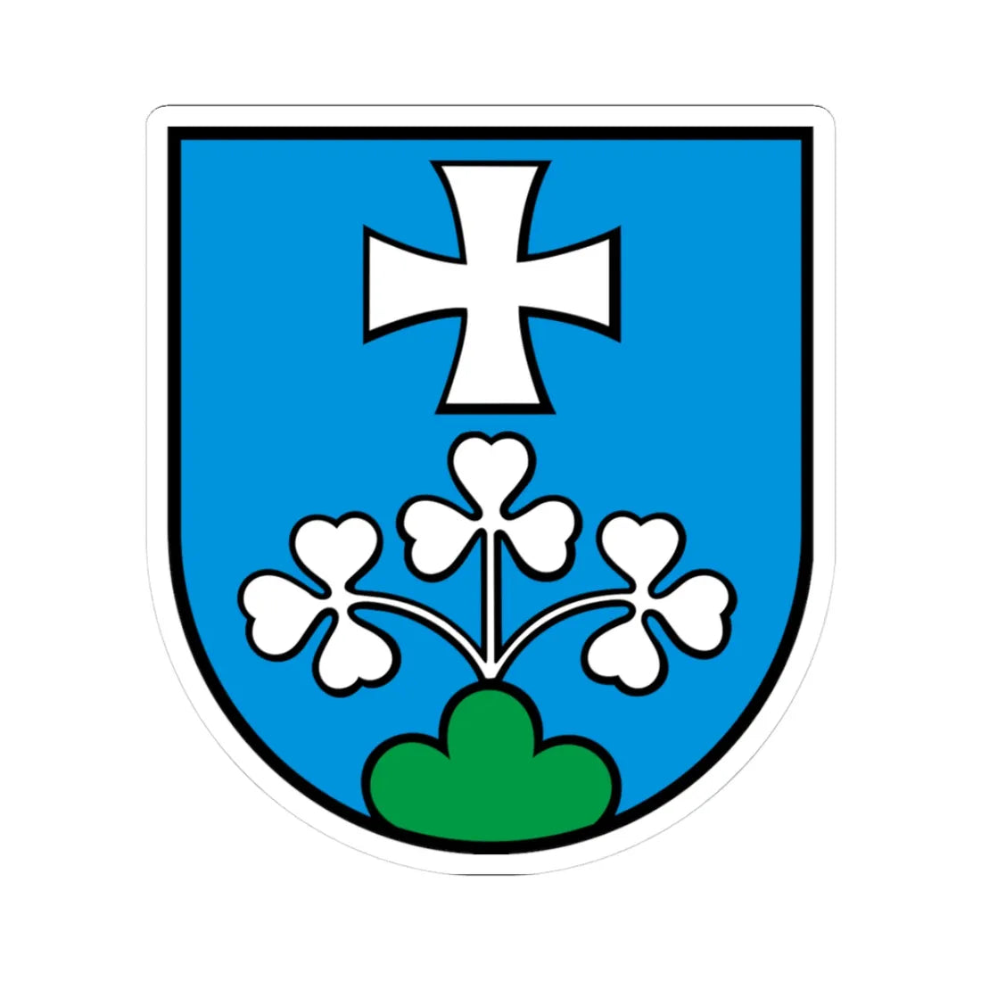 Wappen Murgenthal AG (Switzerland) (Coat of Arms) STICKER Vinyl Kiss-Cut Decal 3 Inch White - The Sticker Space