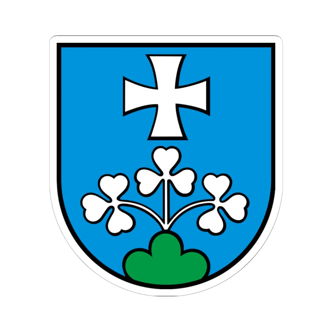 Wappen Murgenthal AG (Switzerland) (Coat of Arms) STICKER Vinyl Kiss-Cut Decal 6 Inch White - The Sticker Space