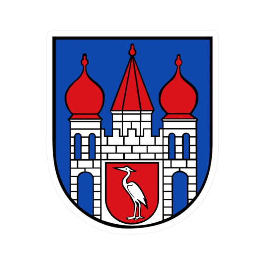 Wappen mutzschen (Germany) (Coat of Arms) STICKER Vinyl Kiss-Cut Decal 2 Inch White - The Sticker Space