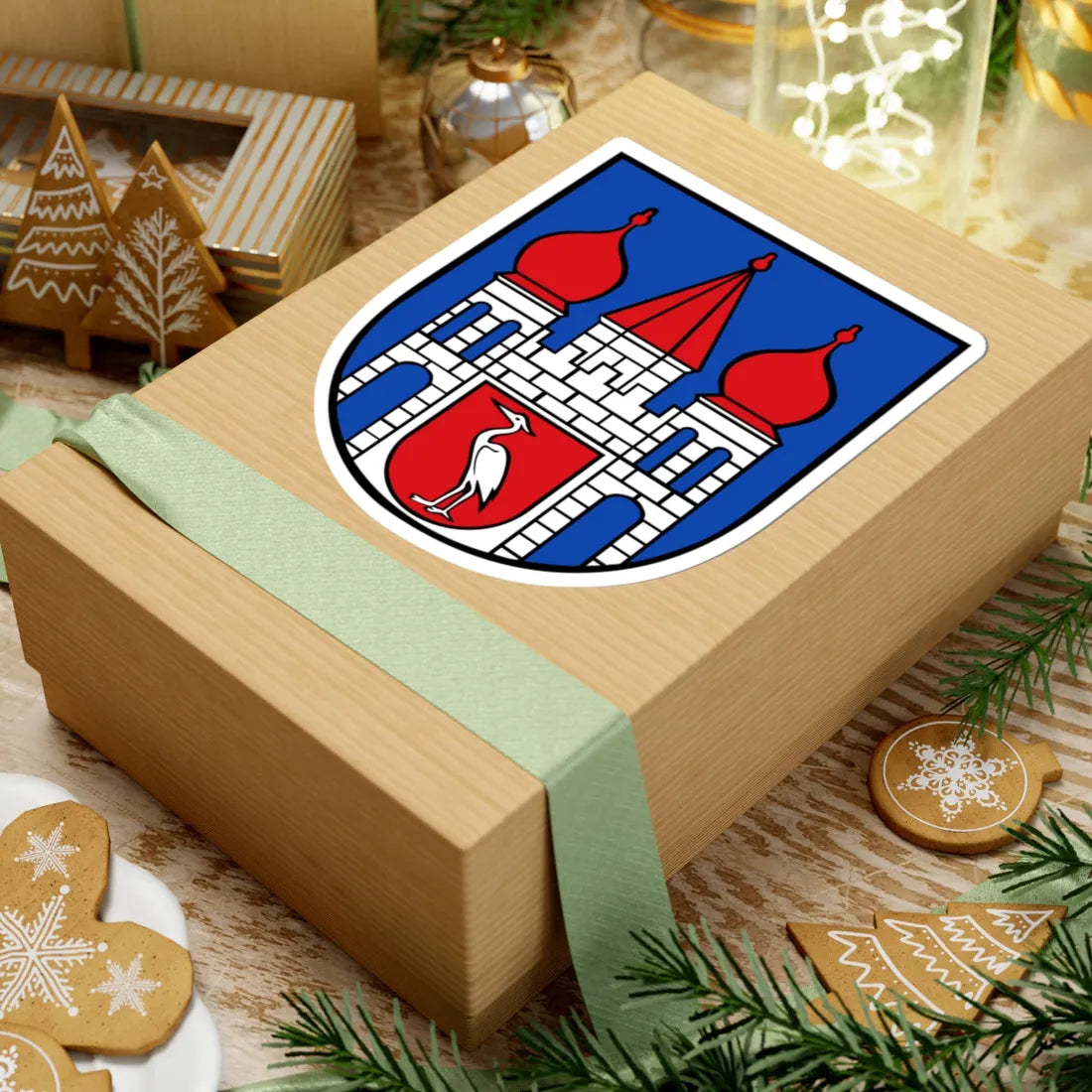 Wappen mutzschen (Germany) (Coat of Arms) STICKER Vinyl Kiss-Cut Decal - The Sticker Space