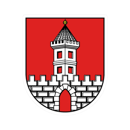 Wappen Naunhof (Germany) (Coat of Arms) STICKER Vinyl Kiss-Cut Decal 2 Inch White - The Sticker Space