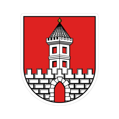 Wappen Naunhof (Germany) (Coat of Arms) STICKER Vinyl Kiss-Cut Decal 4 Inch White - The Sticker Space