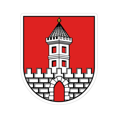 Wappen Naunhof (Germany) (Coat of Arms) STICKER Vinyl Kiss-Cut Decal 6 Inch White - The Sticker Space