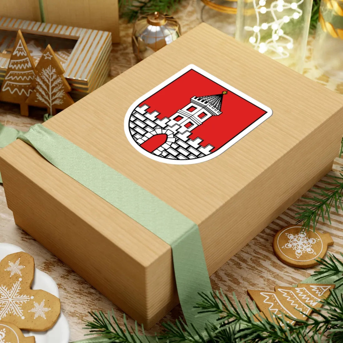 Wappen Naunhof (Germany) (Coat of Arms) STICKER Vinyl Kiss-Cut Decal - The Sticker Space