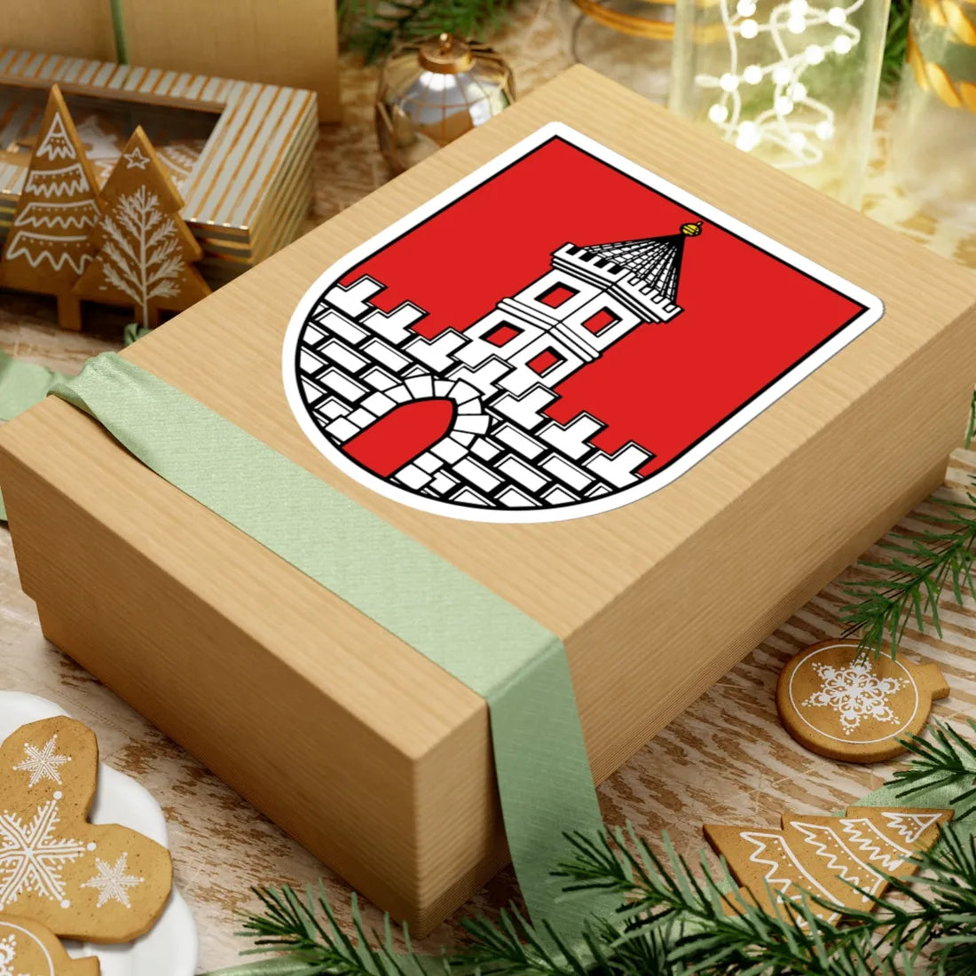 Wappen Naunhof (Germany) (Coat of Arms) STICKER Vinyl Kiss-Cut Decal - The Sticker Space