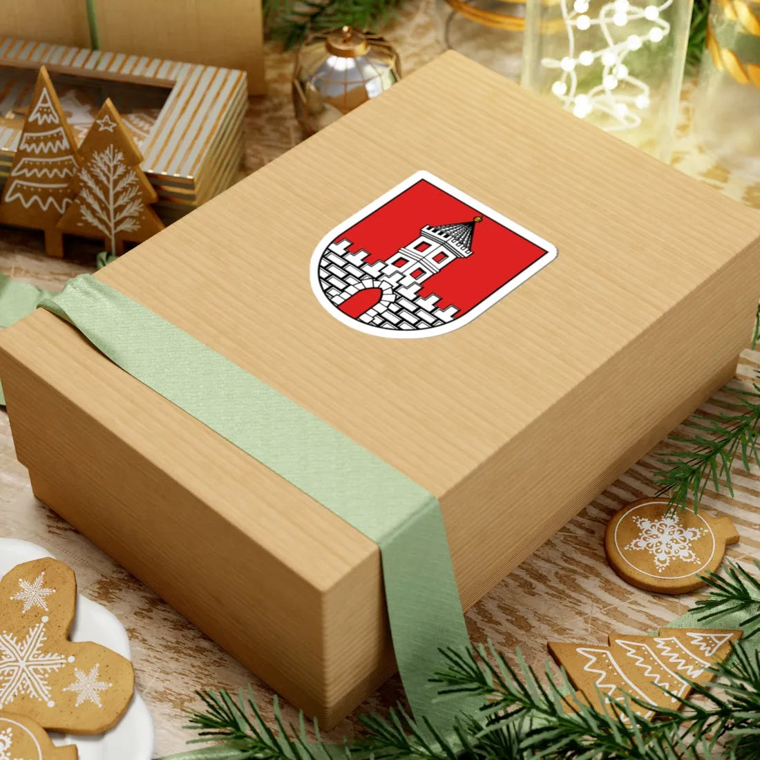 Wappen Naunhof (Germany) (Coat of Arms) STICKER Vinyl Kiss-Cut Decal - The Sticker Space