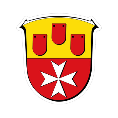 Wappen Neuberg Hessen (Germany) (Coat of Arms) STICKER Vinyl Kiss-Cut Decal 4 Inch White - The Sticker Space