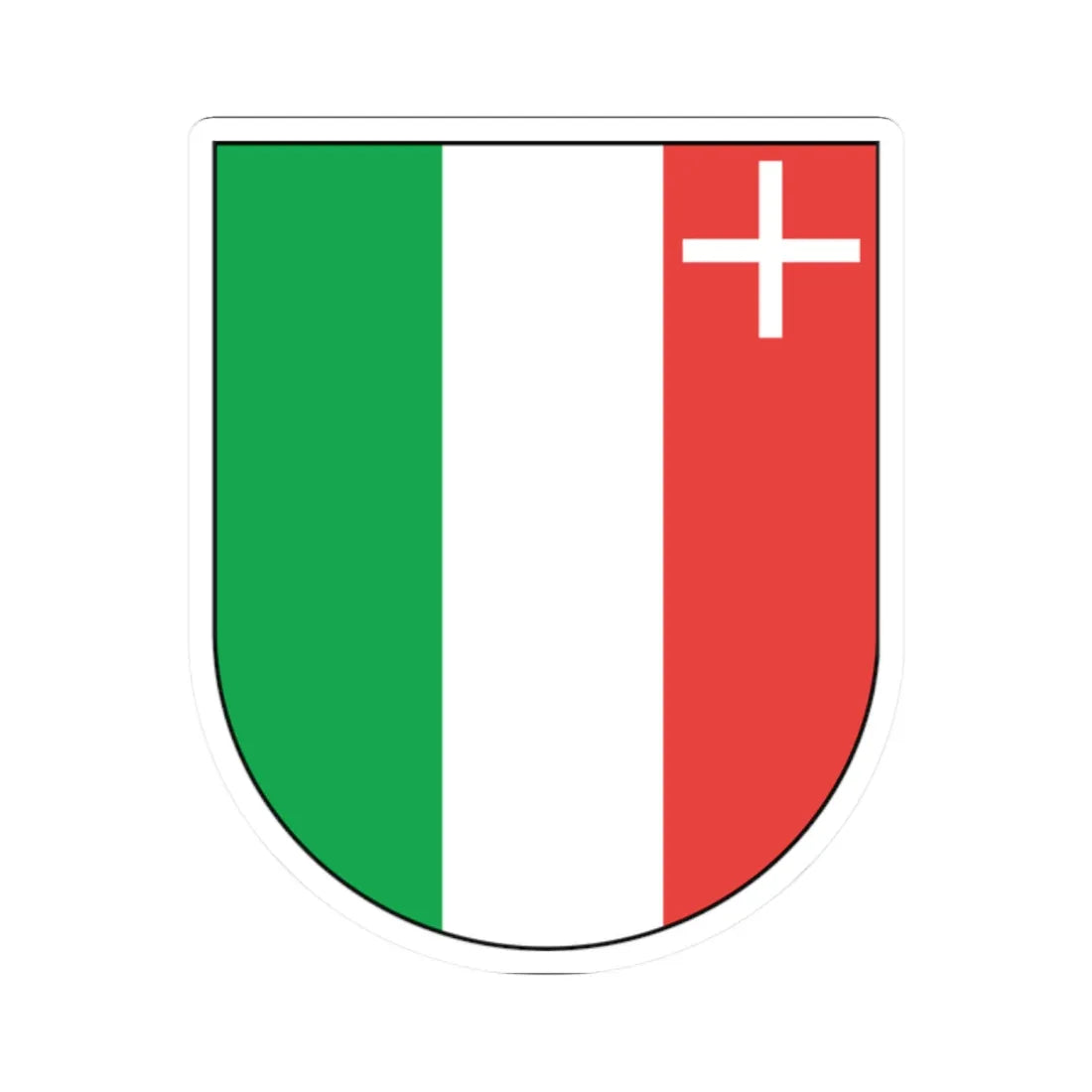 Wappen Neuenburg matt (Switzerland) (Coat of Arms) STICKER Vinyl Kiss-Cut Decal 2 Inch White - The Sticker Space