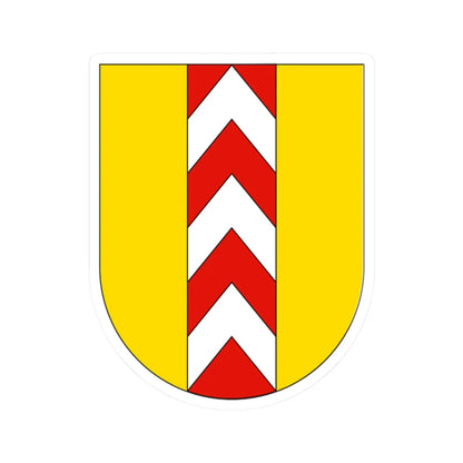 Wappen Neuenburg (Switzerland) (Coat of Arms) STICKER Vinyl Kiss-Cut Decal 2 Inch White - The Sticker Space