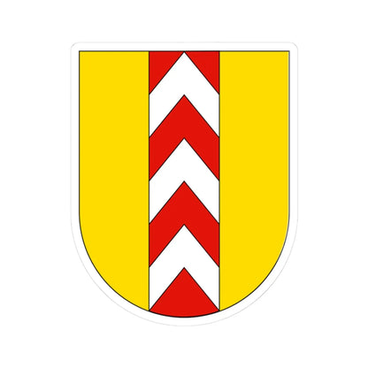 Wappen Neuenburg (Switzerland) (Coat of Arms) STICKER Vinyl Kiss-Cut Decal 3 Inch White - The Sticker Space
