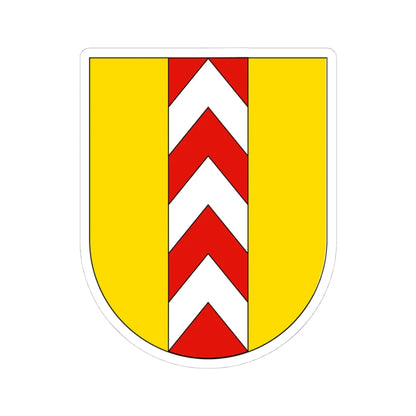 Wappen Neuenburg (Switzerland) (Coat of Arms) STICKER Vinyl Kiss-Cut Decal 4 Inch White - The Sticker Space