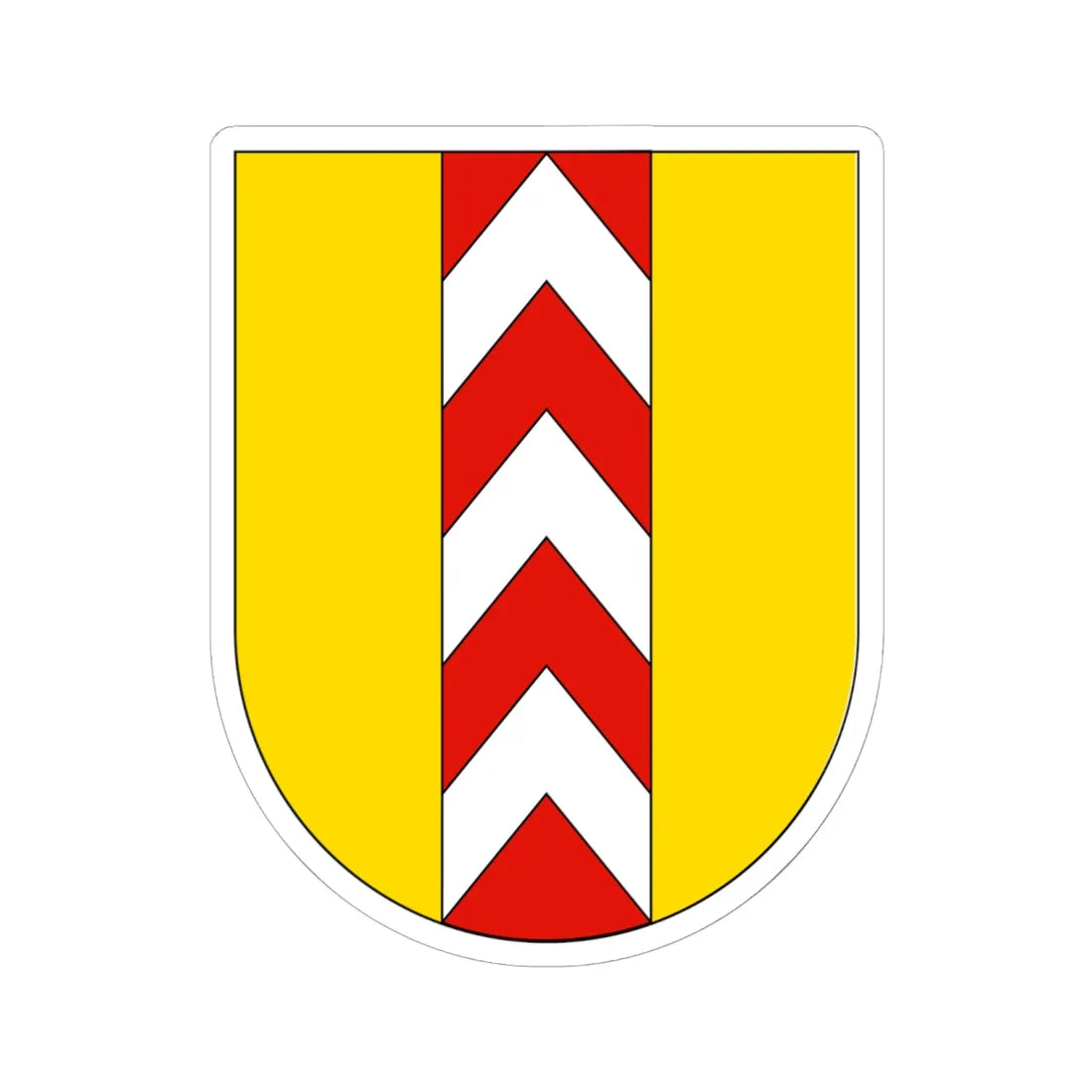 Wappen Neuenburg (Switzerland) (Coat of Arms) STICKER Vinyl Kiss-Cut Decal 6 Inch White - The Sticker Space