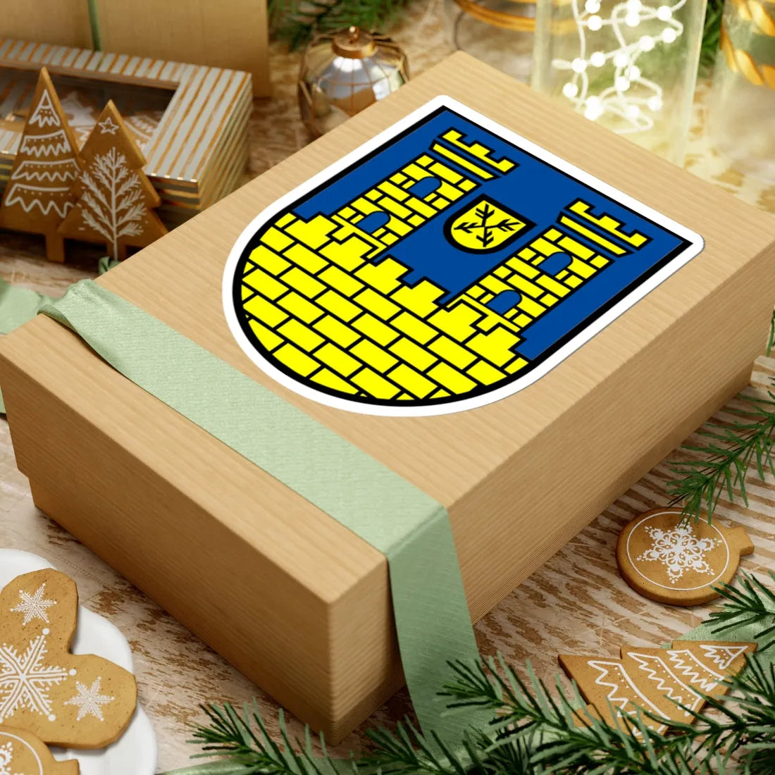 Wappen Neustadt in Sachsen (Germany) (Coat of Arms) STICKER Vinyl Kiss-Cut Decal - The Sticker Space