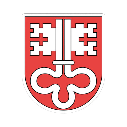 Wappen Nidwalden matt (Switzerland) (Coat of Arms) STICKER Vinyl Kiss-Cut Decal 4 Inch White - The Sticker Space