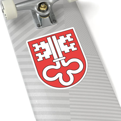 Wappen Nidwalden matt (Switzerland) (Coat of Arms) STICKER Vinyl Kiss-Cut Decal - The Sticker Space