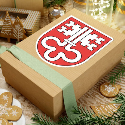 Wappen Nidwalden matt (Switzerland) (Coat of Arms) STICKER Vinyl Kiss-Cut Decal - The Sticker Space