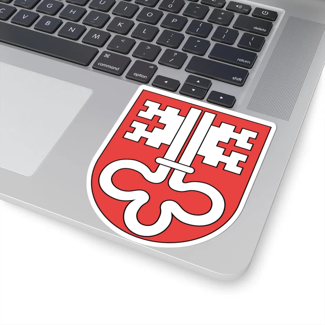 Wappen Nidwalden matt (Switzerland) (Coat of Arms) STICKER Vinyl Kiss-Cut Decal - The Sticker Space