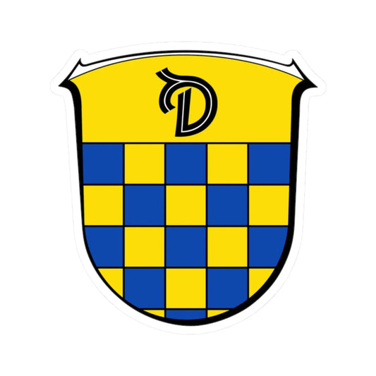 Wappen Niederdorfelden (Germany) (Coat of Arms) STICKER Vinyl Kiss-Cut Decal 2 Inch White - The Sticker Space