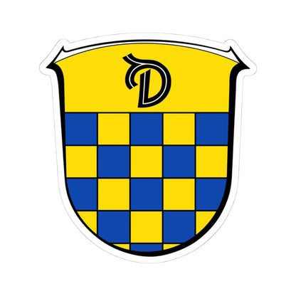 Wappen Niederdorfelden (Germany) (Coat of Arms) STICKER Vinyl Kiss-Cut Decal 4 Inch White - The Sticker Space