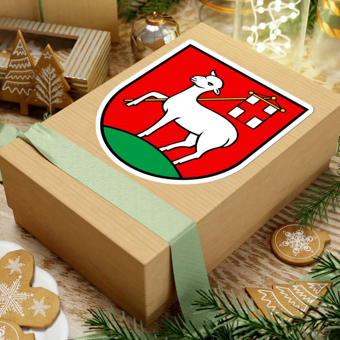 Wappen Niederrohrdorf AG (Switzerland) (Coat of Arms) STICKER Vinyl Kiss-Cut Decal - The Sticker Space