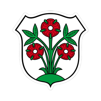 Wappen Ober-Ramstadt (Germany) (Coat of Arms) STICKER Vinyl Kiss-Cut Decal 4 Inch White - The Sticker Space