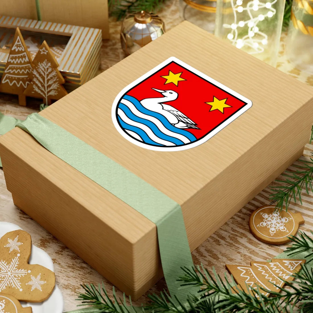 Wappen Oberentfelden AG (Switzerland) (Coat of Arms) STICKER Vinyl Kiss-Cut Decal - The Sticker Space