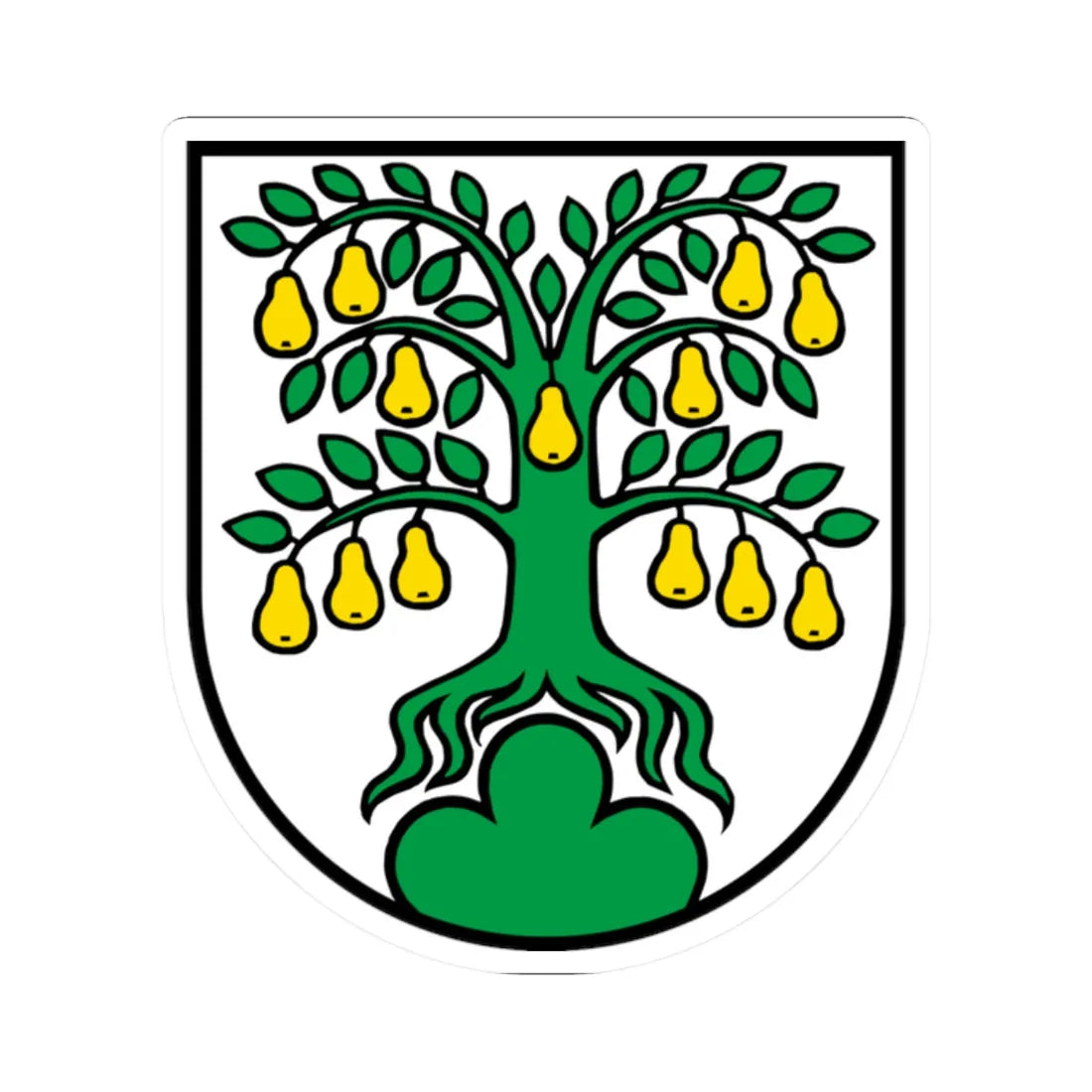 Wappen Oberwil-Lieli AG (Switzerland) (Coat of Arms) STICKER Vinyl Kiss-Cut Decal 2 Inch White - The Sticker Space