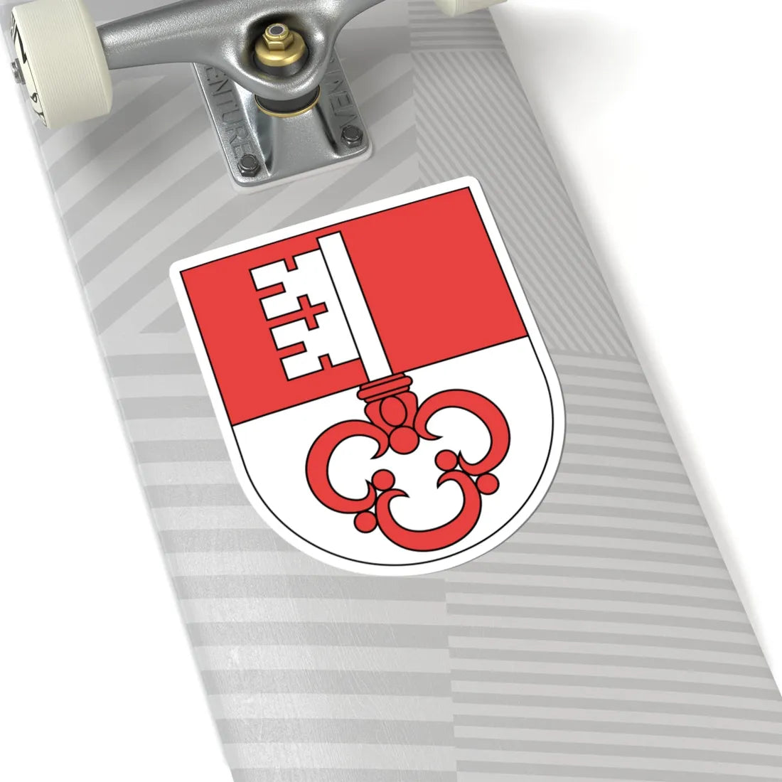 Wappen Obwalden matt (Switzerland) (Coat of Arms) STICKER Vinyl Kiss-Cut Decal - The Sticker Space