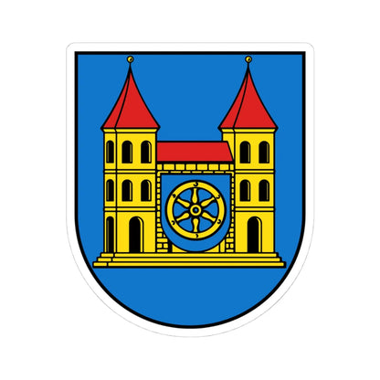 Wappen Oederan (Germany) (Coat of Arms) STICKER Vinyl Kiss-Cut Decal 4 Inch White - The Sticker Space