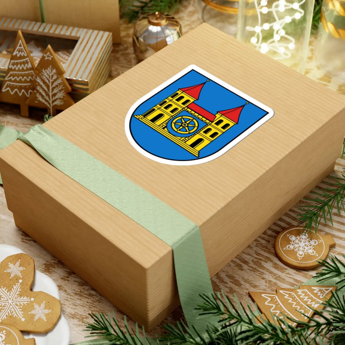 Wappen Oederan (Germany) (Coat of Arms) STICKER Vinyl Kiss-Cut Decal - The Sticker Space