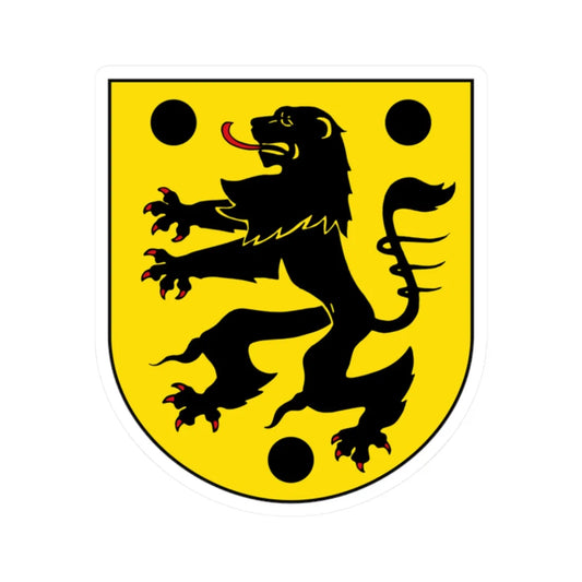 Wappen Oelsnitz (Germany) (Coat of Arms) STICKER Vinyl Kiss-Cut Decal 2 Inch White - The Sticker Space