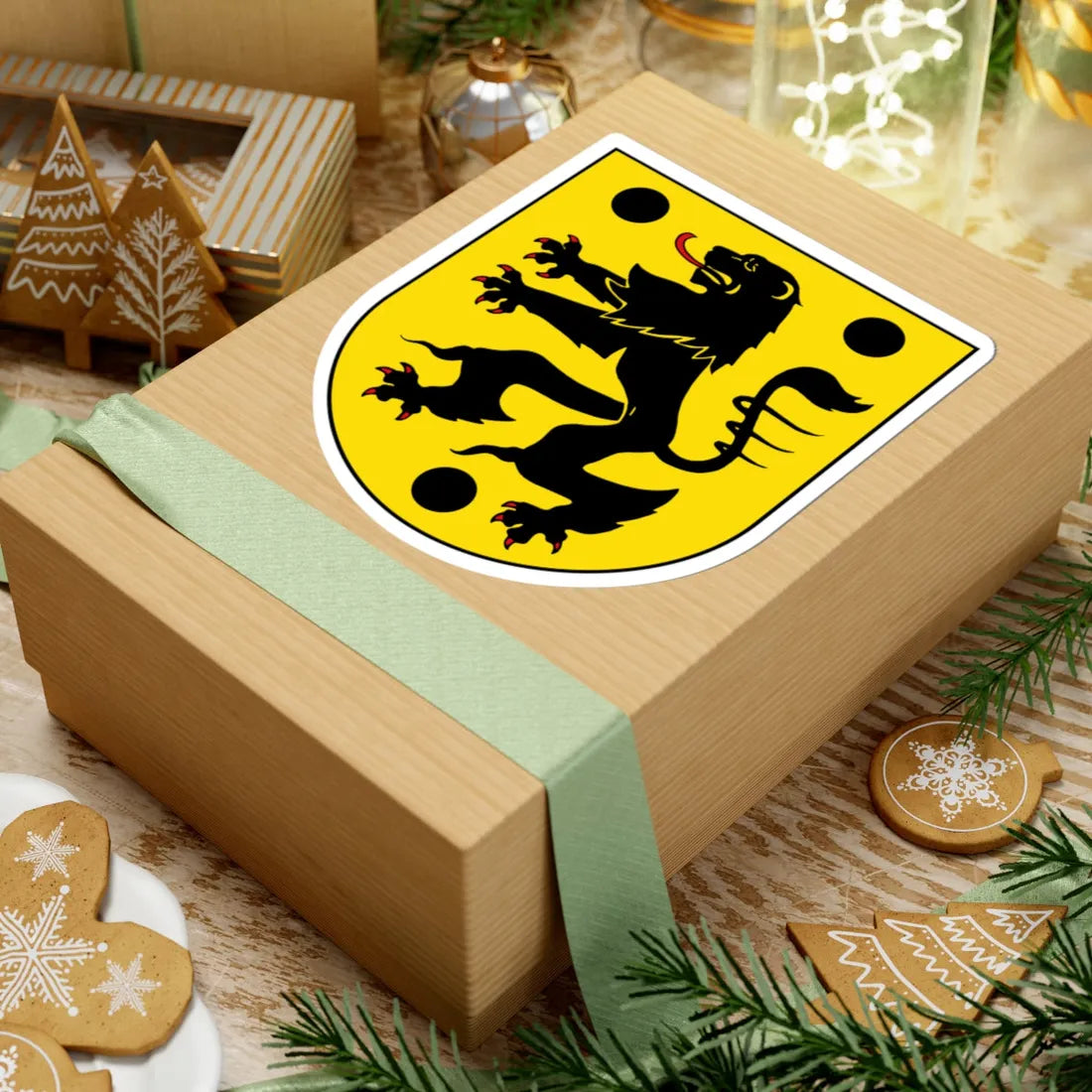 Wappen Oelsnitz (Germany) (Coat of Arms) STICKER Vinyl Kiss-Cut Decal - The Sticker Space