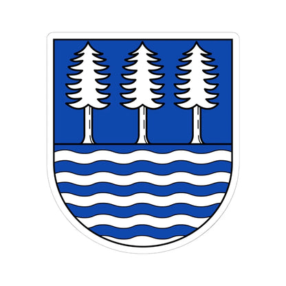 Wappen Olbernhau plain (Germany) (Coat of Arms) STICKER Vinyl Kiss-Cut Decal 6 Inch White - The Sticker Space