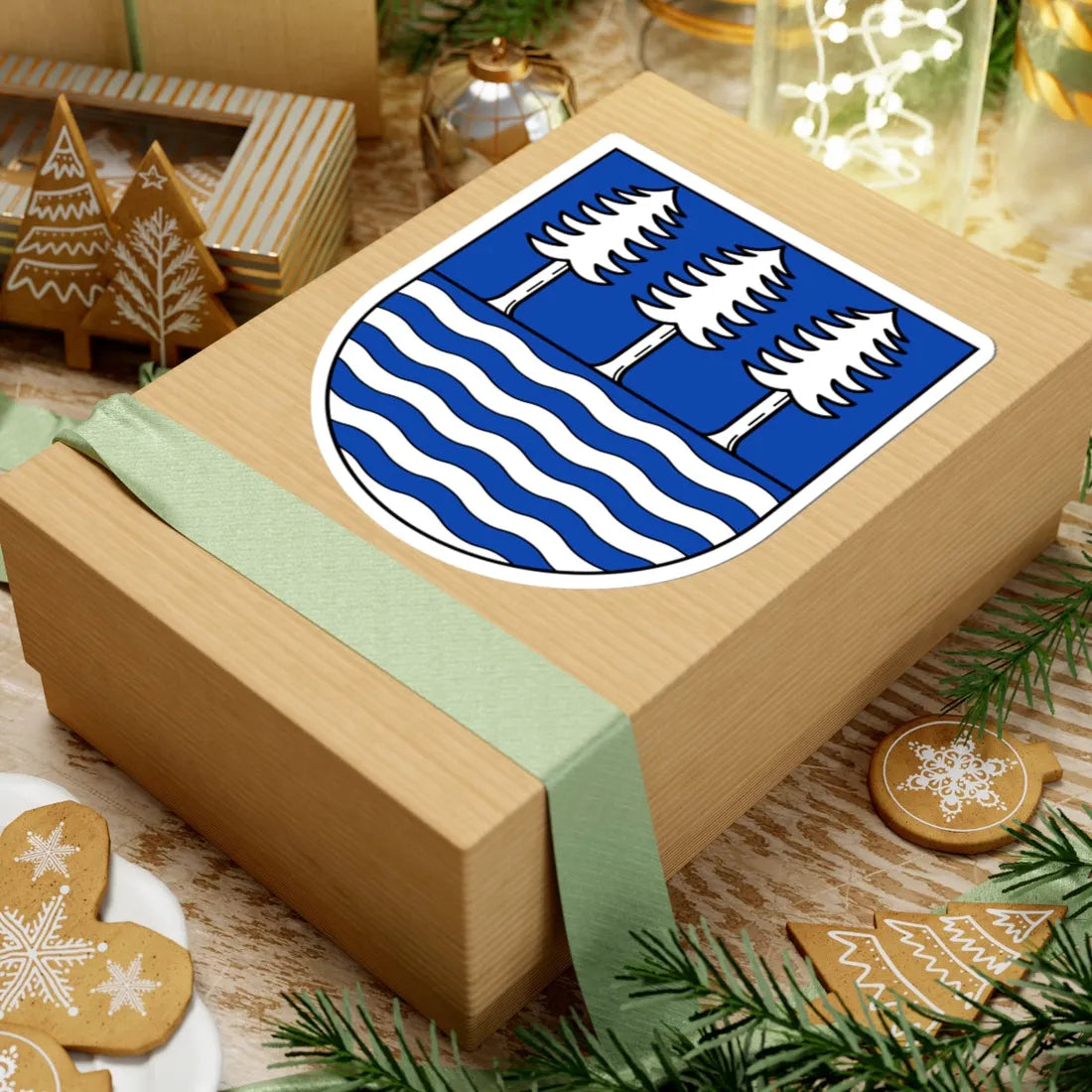 Wappen Olbernhau plain (Germany) (Coat of Arms) STICKER Vinyl Kiss-Cut Decal - The Sticker Space