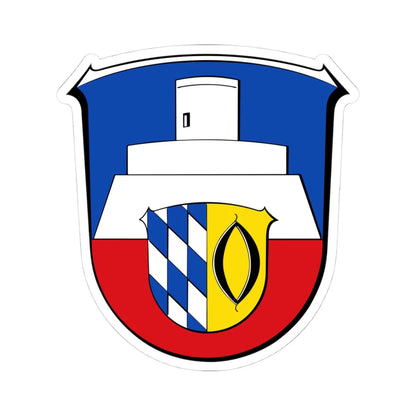 Wappen Otzberg (Germany) (Coat of Arms) STICKER Vinyl Kiss-Cut Decal 4 Inch White - The Sticker Space