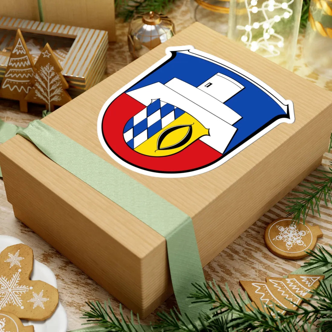 Wappen Otzberg (Germany) (Coat of Arms) STICKER Vinyl Kiss-Cut Decal - The Sticker Space