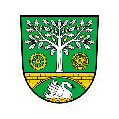 Wappen Panketal (Germany) (Coat of Arms) STICKER Vinyl Kiss-Cut Decal 3 Inch White - The Sticker Space