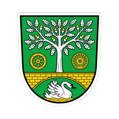 Wappen Panketal (Germany) (Coat of Arms) STICKER Vinyl Kiss-Cut Decal 6 Inch White - The Sticker Space