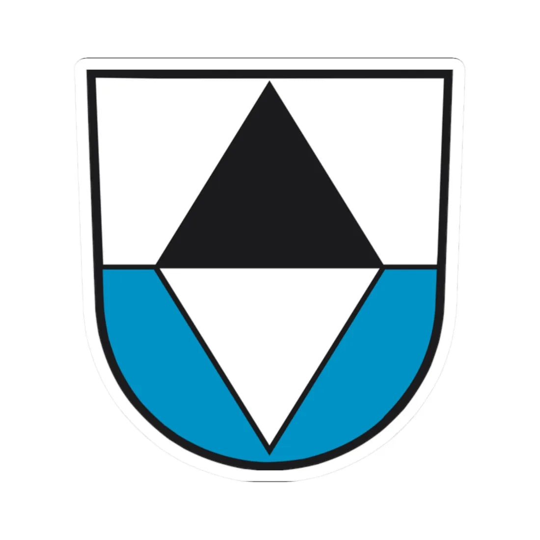 Wappen Pfaffenhausen (Germany) (Coat of Arms) STICKER Vinyl Kiss-Cut Decal 2 Inch White - The Sticker Space