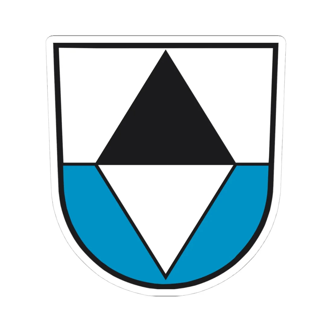 Wappen Pfaffenhausen (Germany) (Coat of Arms) STICKER Vinyl Kiss-Cut Decal 4 Inch White - The Sticker Space