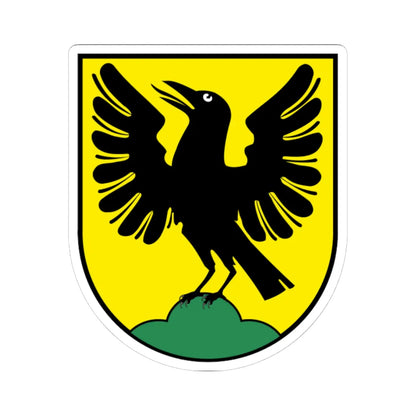 Wappen Rabenau (Germany) (Coat of Arms) STICKER Vinyl Kiss-Cut Decal 4 Inch White - The Sticker Space