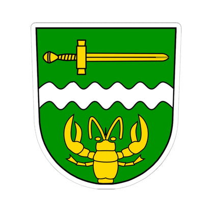 Wappen Rackwitz (Germany) (Coat of Arms) STICKER Vinyl Kiss-Cut Decal 6 Inch White - The Sticker Space