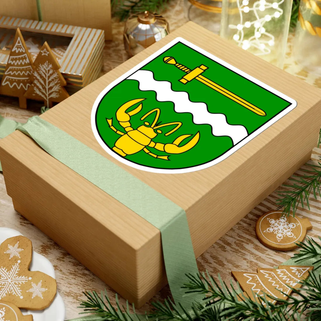 Wappen Rackwitz (Germany) (Coat of Arms) STICKER Vinyl Kiss-Cut Decal - The Sticker Space