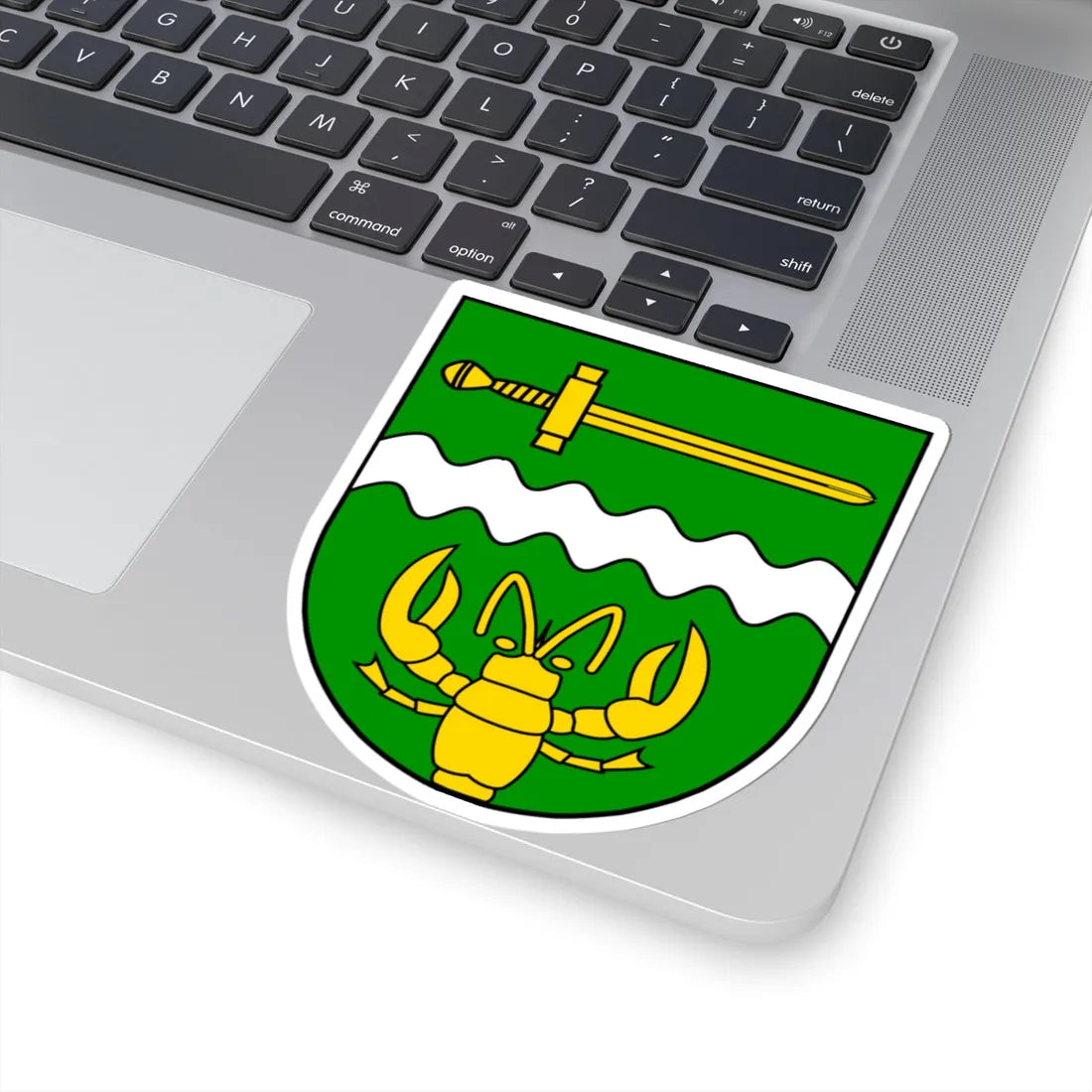 Wappen Rackwitz (Germany) (Coat of Arms) STICKER Vinyl Kiss-Cut Decal - The Sticker Space