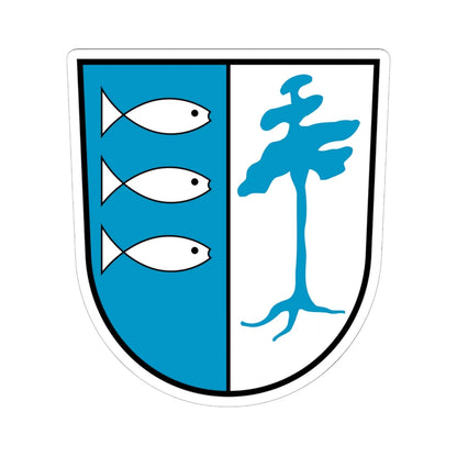 Wappen Rangsdorf (Germany) (Coat of Arms) STICKER Vinyl Kiss-Cut Decal 6 Inch White - The Sticker Space