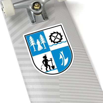 Wappen Röderaue (Germany) (Coat of Arms) STICKER Vinyl Kiss-Cut Decal - The Sticker Space