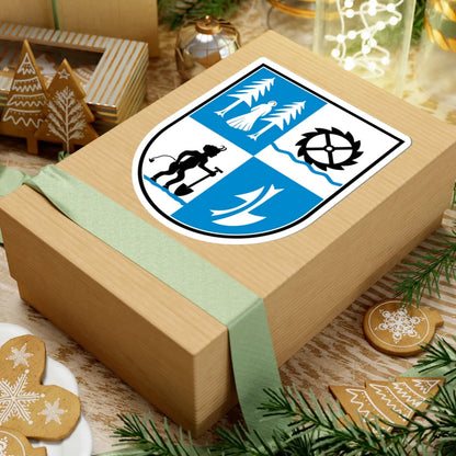 Wappen Röderaue (Germany) (Coat of Arms) STICKER Vinyl Kiss-Cut Decal - The Sticker Space