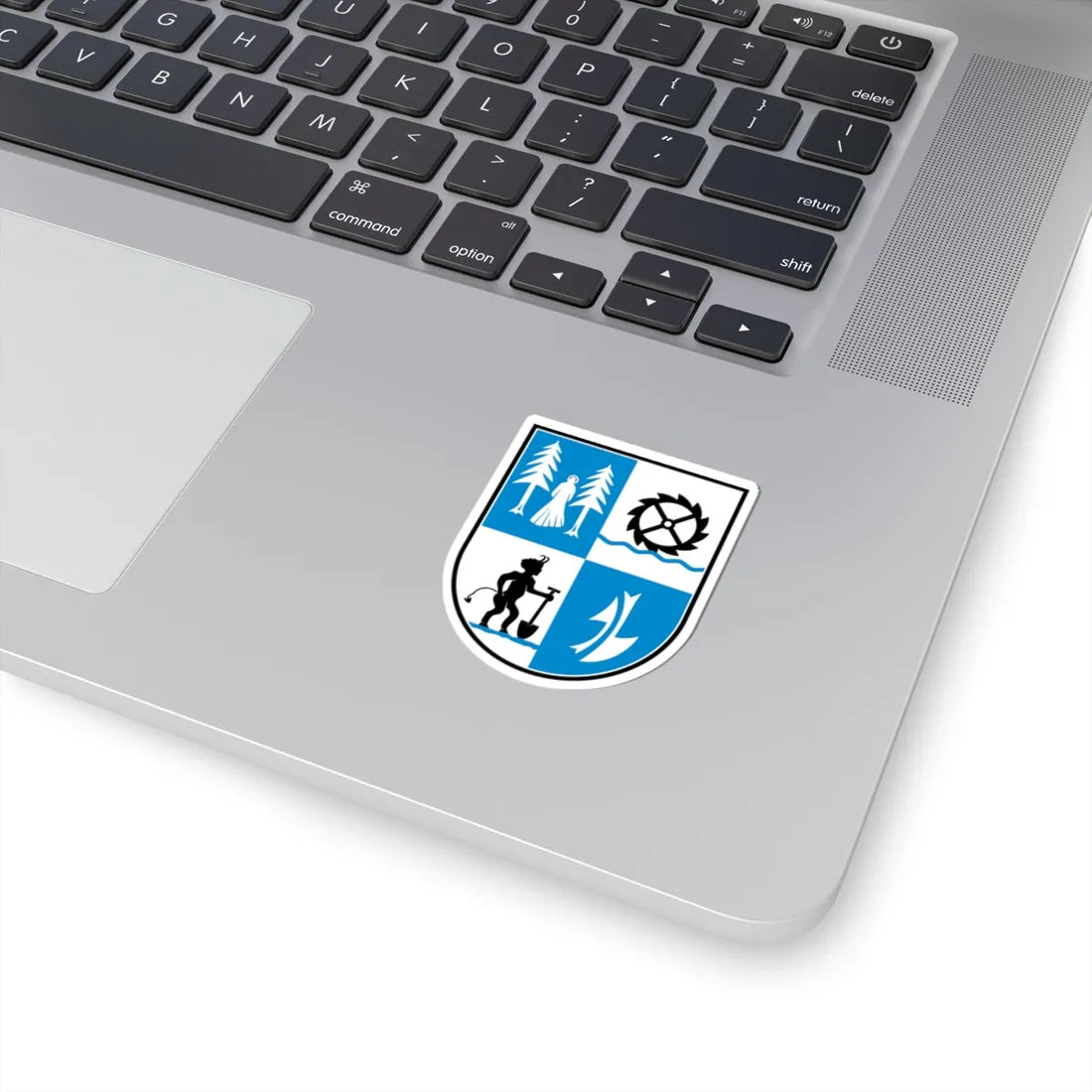 Wappen Röderaue (Germany) (Coat of Arms) STICKER Vinyl Kiss-Cut Decal - The Sticker Space