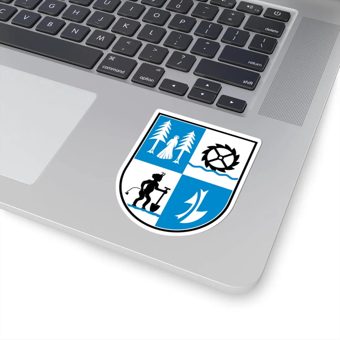 Wappen Röderaue (Germany) (Coat of Arms) STICKER Vinyl Kiss-Cut Decal - The Sticker Space